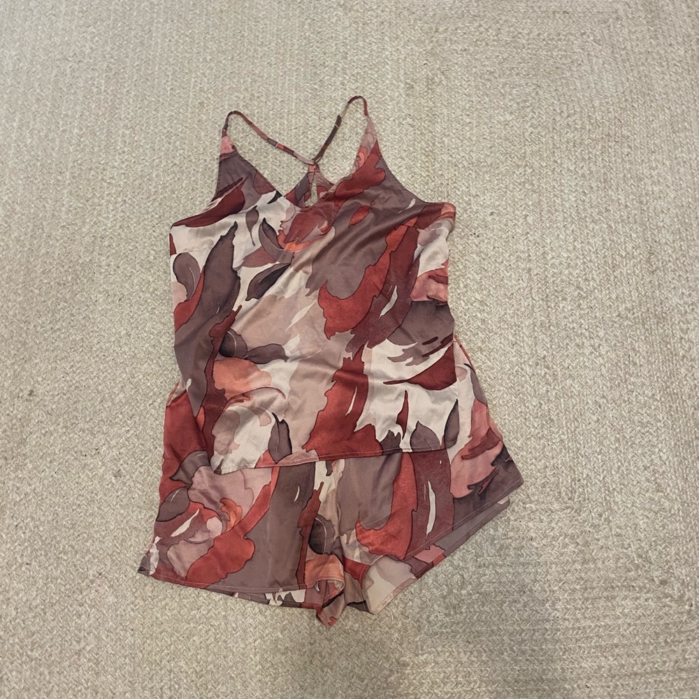 Stars Above Camisole Satin Pjs Pink Size Medium